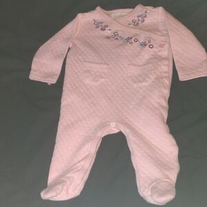 Jessica Simpson Pink Quilted Footie One Piece​​